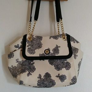 Liz Claiborne Blue Lace Rose Bag